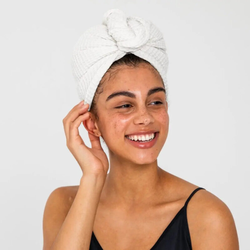 Waffle Hair Towel - Image 10