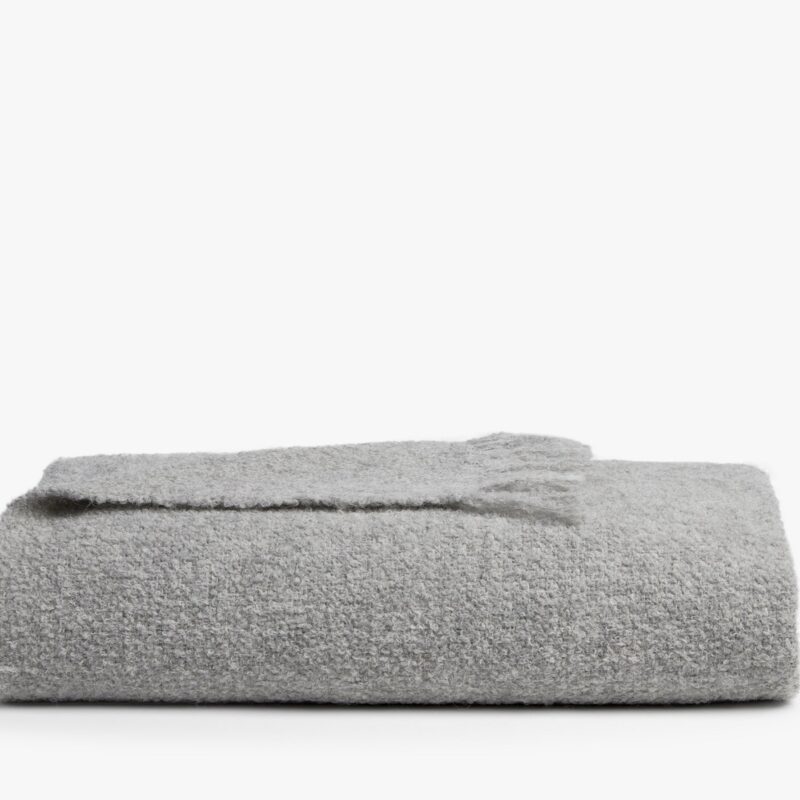 Alpaca Boucle Throw (Mist)