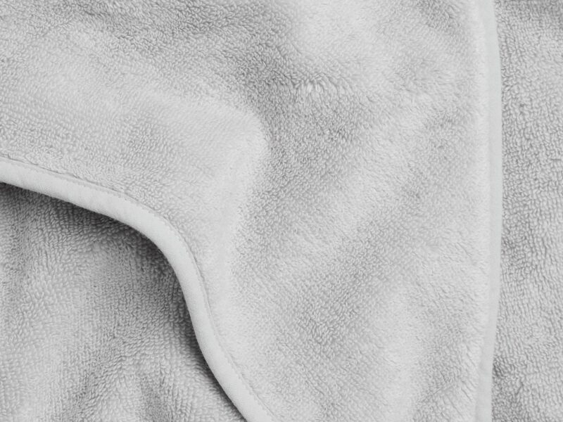 Organic Baby Washcloth (Light Grey) - Image 2