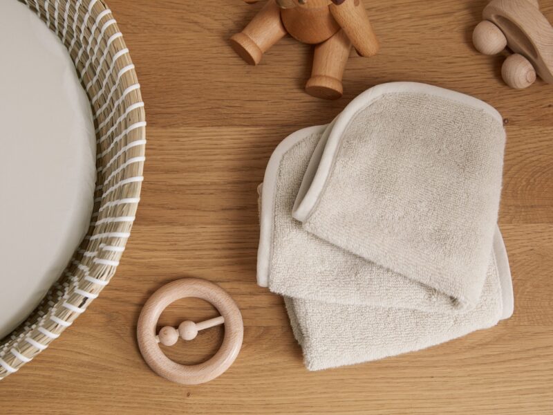 Organic Baby Washcloth (Natural) - Image 3