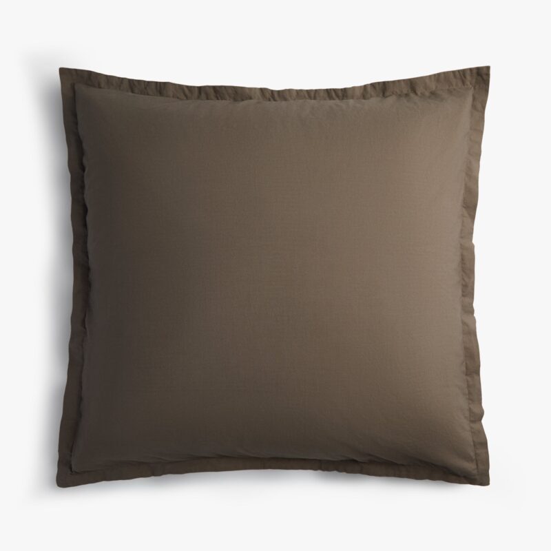 Brushed Cotton Euro Sham (Ash)