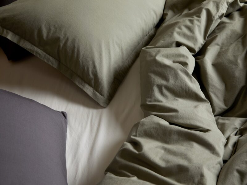 Brushed Cotton Pillowcase Set - Moss - Image 4
