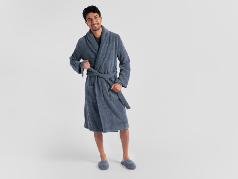 Classic Turkish Cotton Robe (Dusk) - Image 5