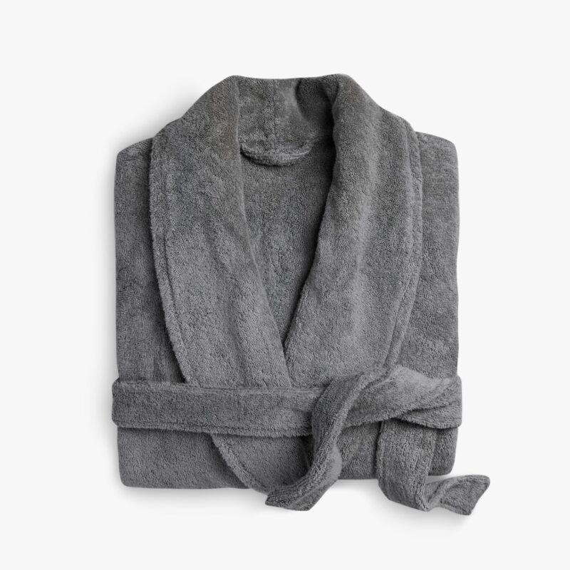 Classic Turkish Cotton Robe (Stone)