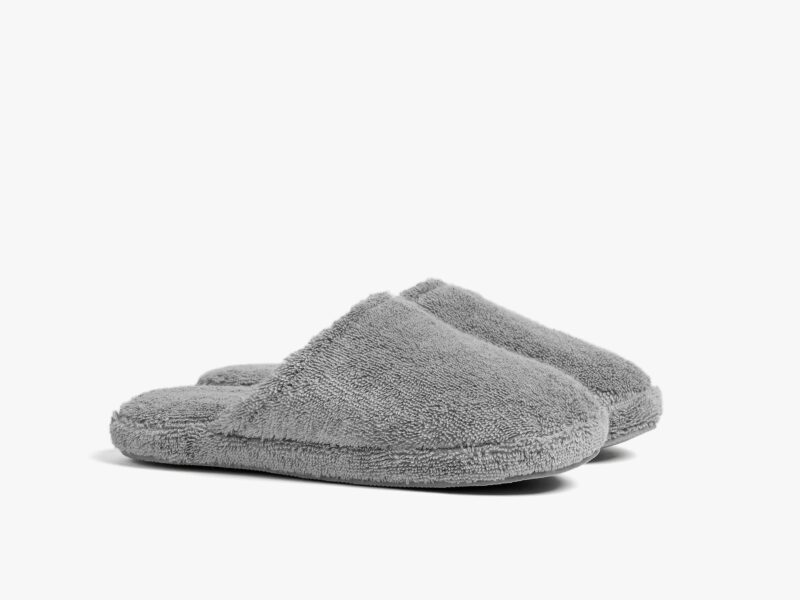 Classic Turkish Cotton Slippers (Stone) - Image 2