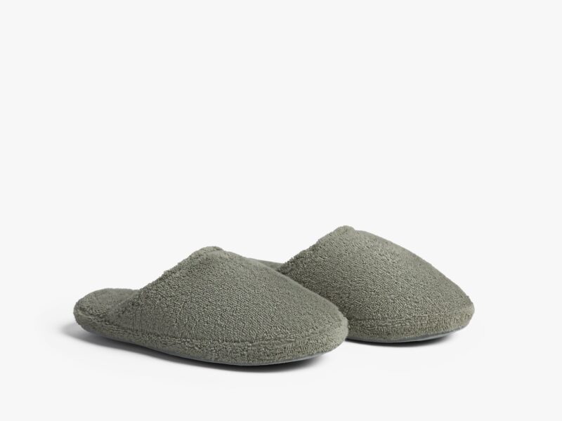 Classic Turkish Cotton Slippers (Moss) - Image 2
