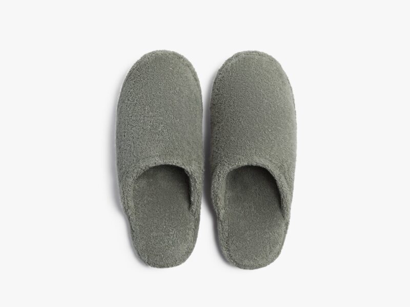 Classic Turkish Cotton Slippers (Moss)