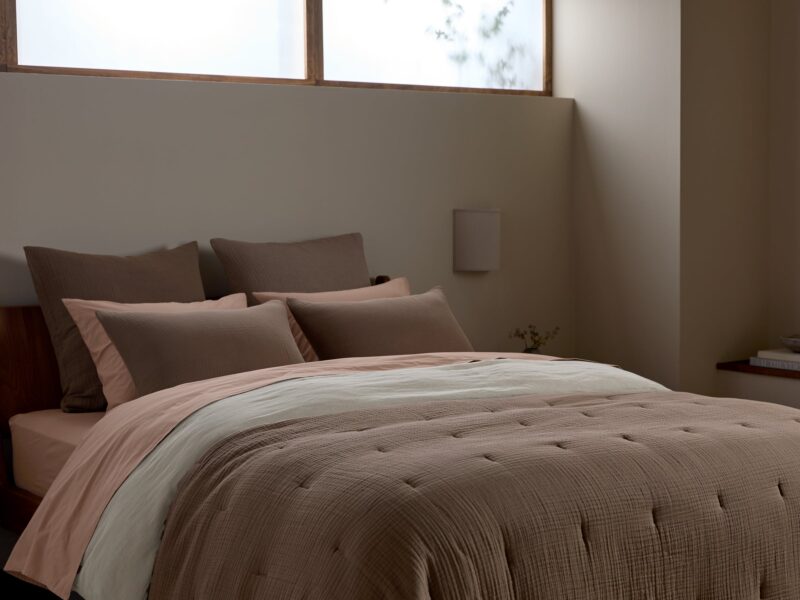 Organic Cloud Cotton Quilt (Warm Grey) - Image 3