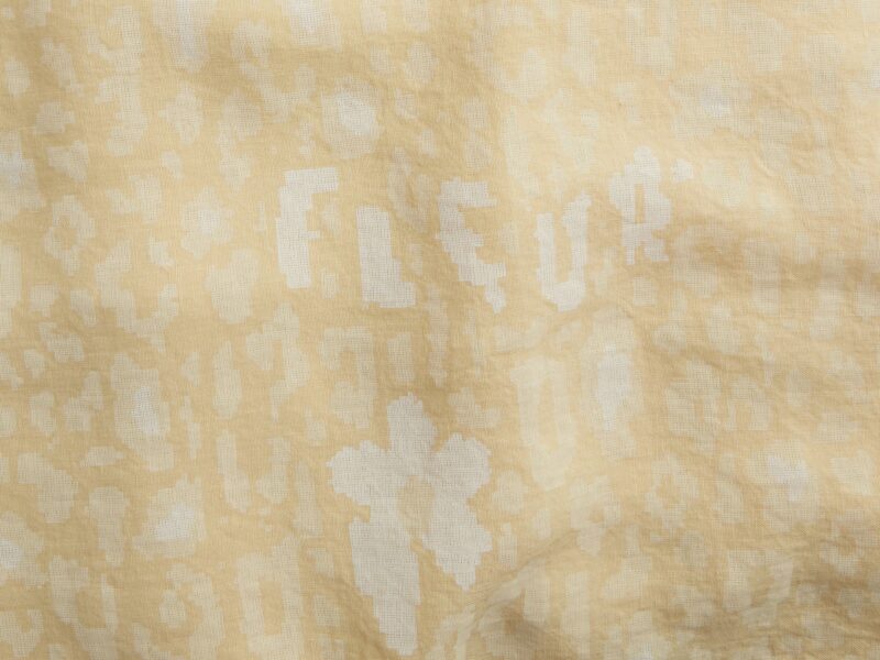le FLEUR* Camo Linen Top Sheet (Blonde) - Image 2