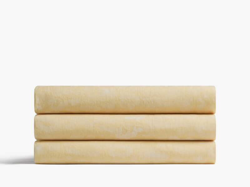 le FLEUR* Camo Linen Top Sheet (Blonde)