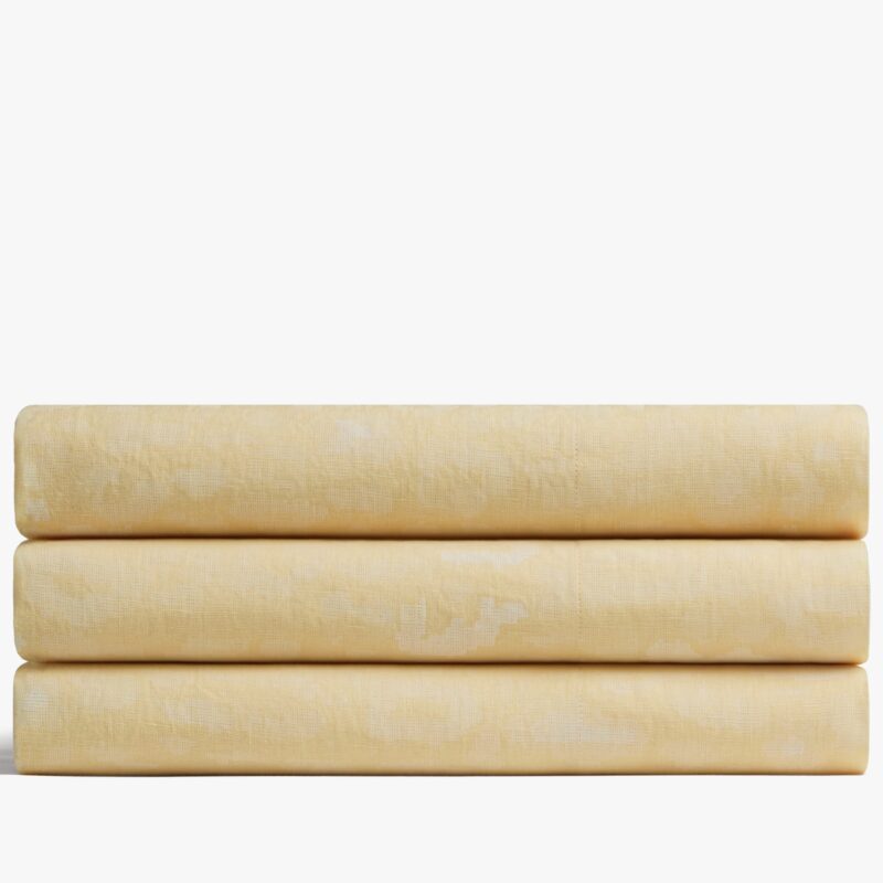 le FLEUR* Camo Linen Top Sheet (Blonde)