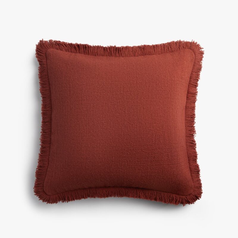 Fringe Wool Pillow Cover (Canyon)
