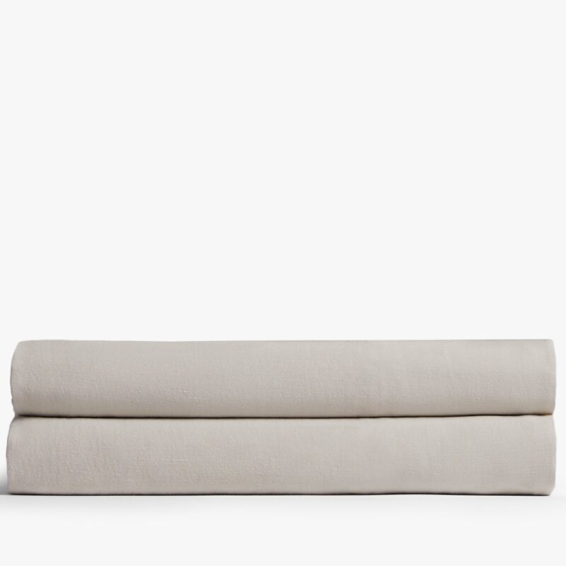 Heirloom TENCEL™ Linen Fitted Sheet (Bone)