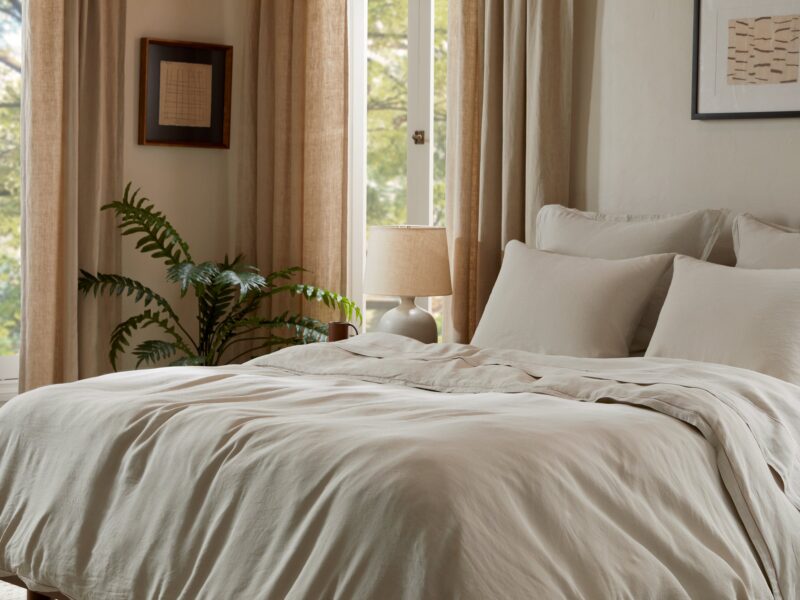 Heirloom TENCEL™ Linen Fitted Sheet (Bone) - Image 3