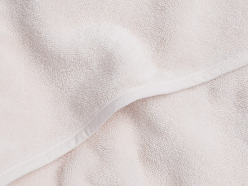 Organic Hooded Baby Towel (Blush) - Image 2