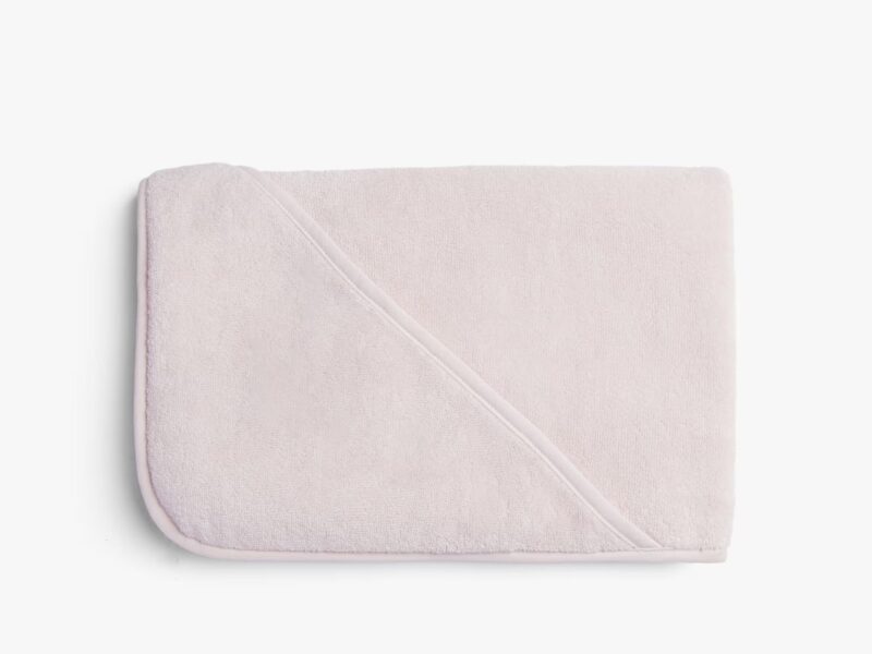 Organic Hooded Toddler Towel (Blush)