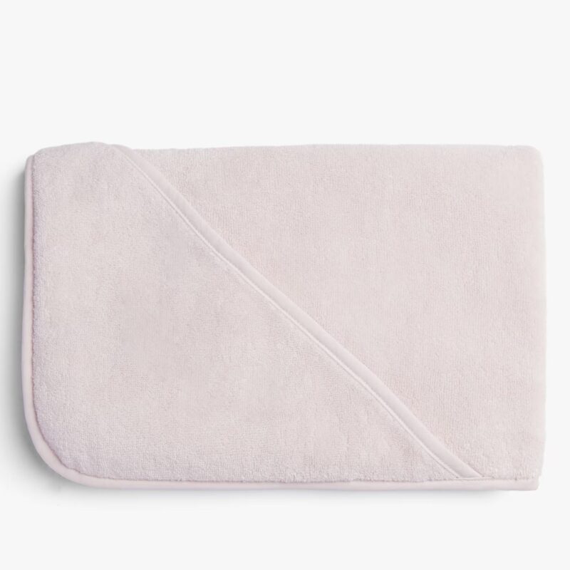 Organic Hooded Toddler Towel (Blush)