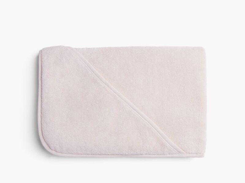 Organic Hooded Baby Towel (Blush)