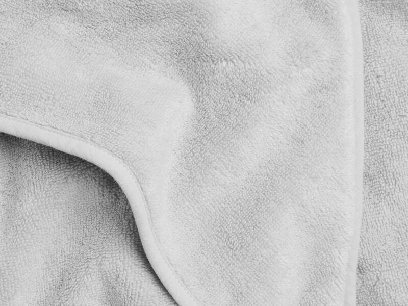 Organic Hooded Toddler Towel (Light Grey) - Image 2