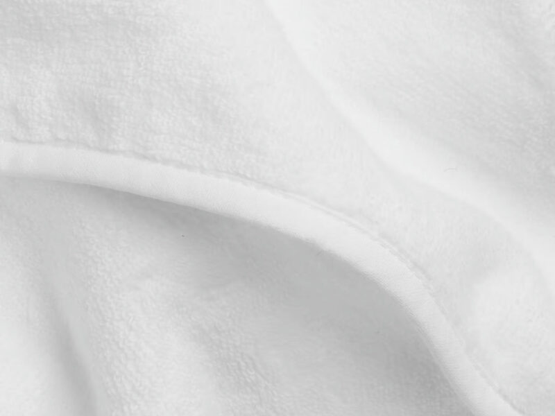 Organic Hooded Toddler Towel (White) - Image 2