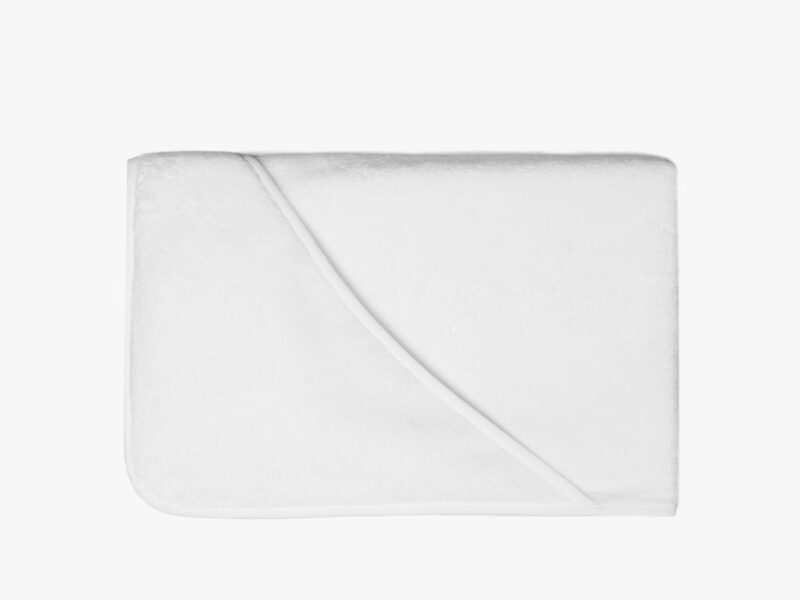 Organic Hooded Toddler Towel (White)
