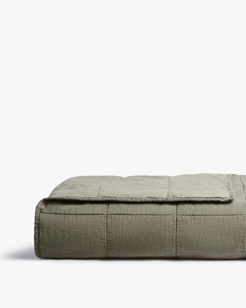 Linen Box Quilt (Moss)