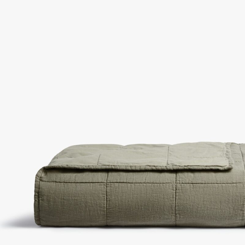 Linen Box Quilt (Moss)