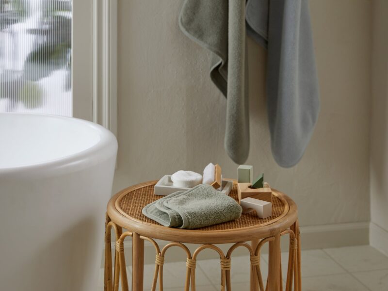 Organic Baby Washcloth (Moss) - Image 2