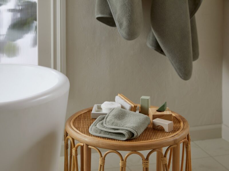 Organic Baby Washcloth (Moss) - Image 3