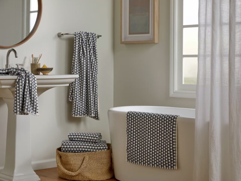Organic Mosaic Tub Mat (Moss and Dusk) - Image 4
