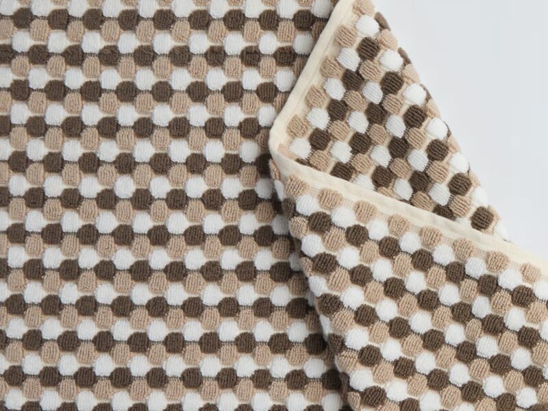 Organic Mosaic Tub Mat (Ash and Toast) - Image 2