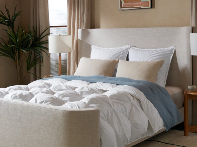 Organic Cotton Puff Comforter (White) - Image 3
