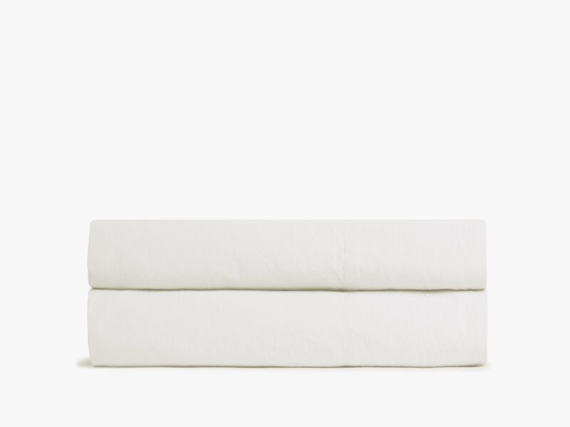 Percale Fitted Sheet (Cream)