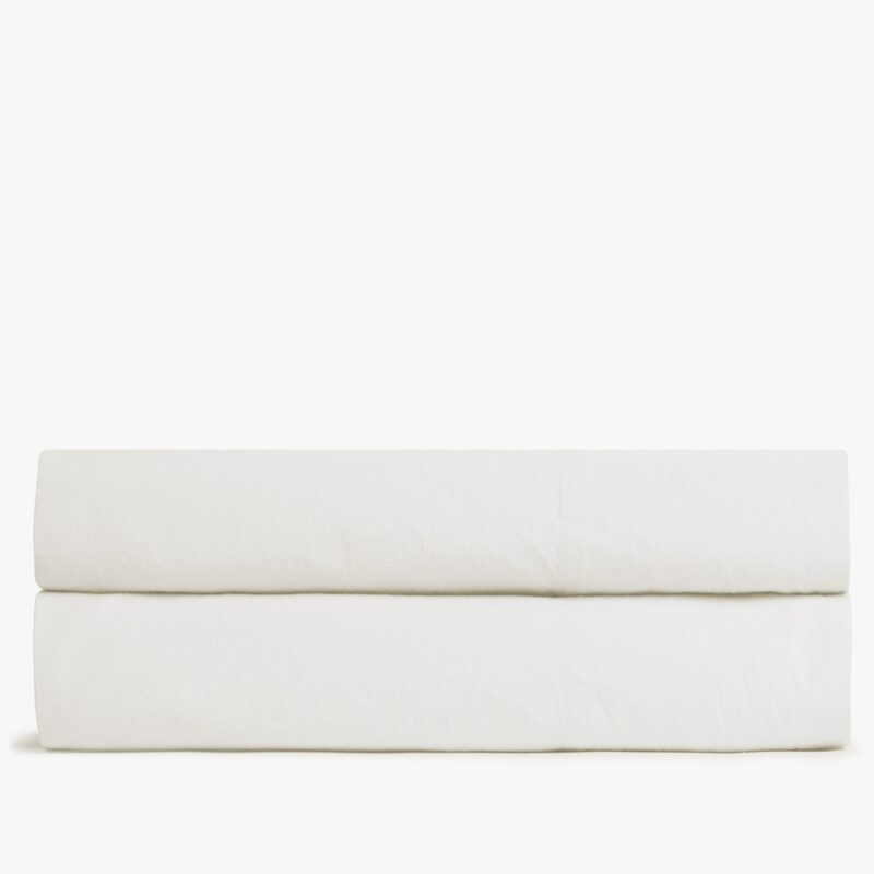Percale Fitted Sheet (Cream)
