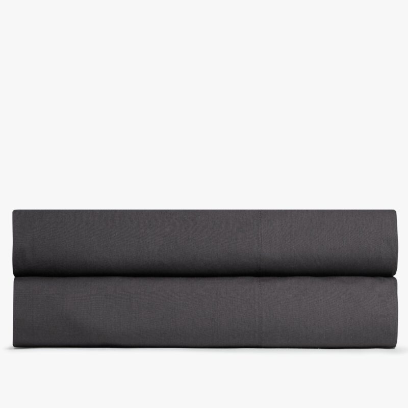 Percale Fitted Sheet (Slate)