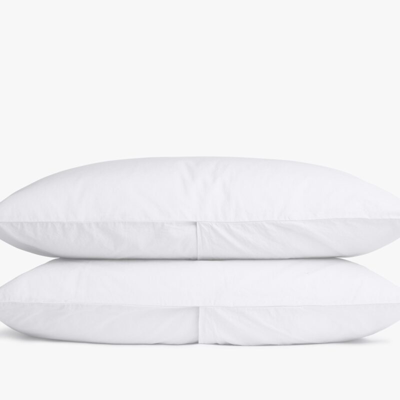 Percale Pillowcase Set (White)