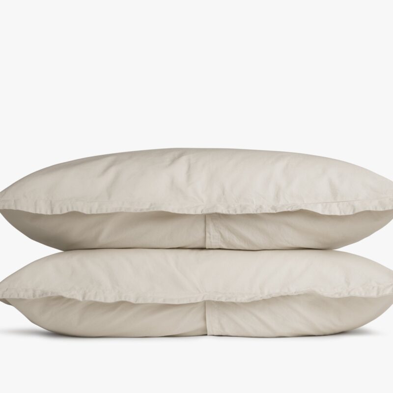 Percale Sham Set (Bone)