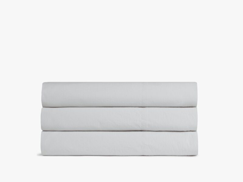 Percale Top Sheet (Light Grey)