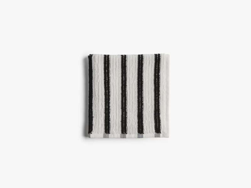 Organic Resort Stripe Towels (Plaster with Soft Black) - Image 7