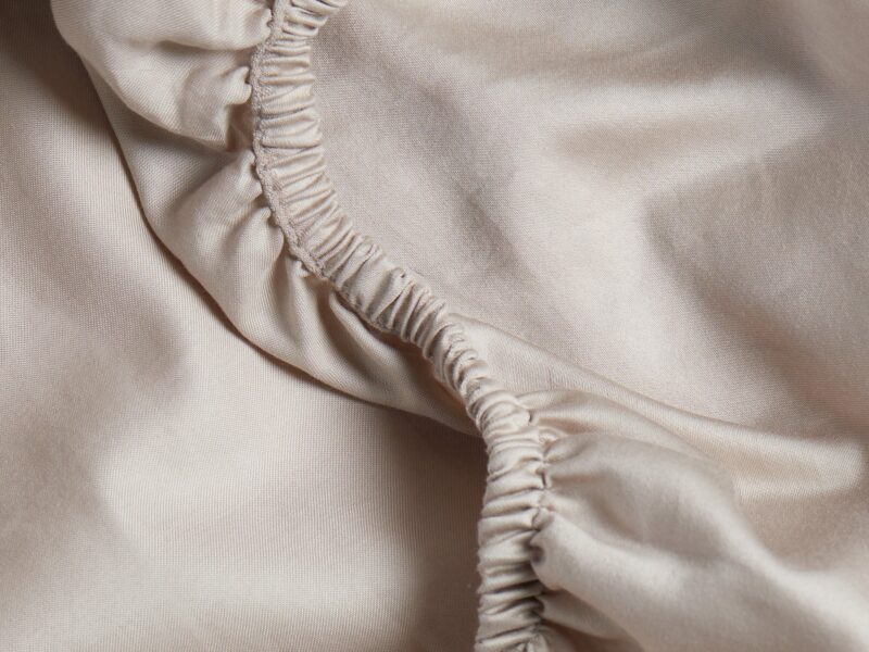Sateen Fitted Sheet (Bone) - Image 2