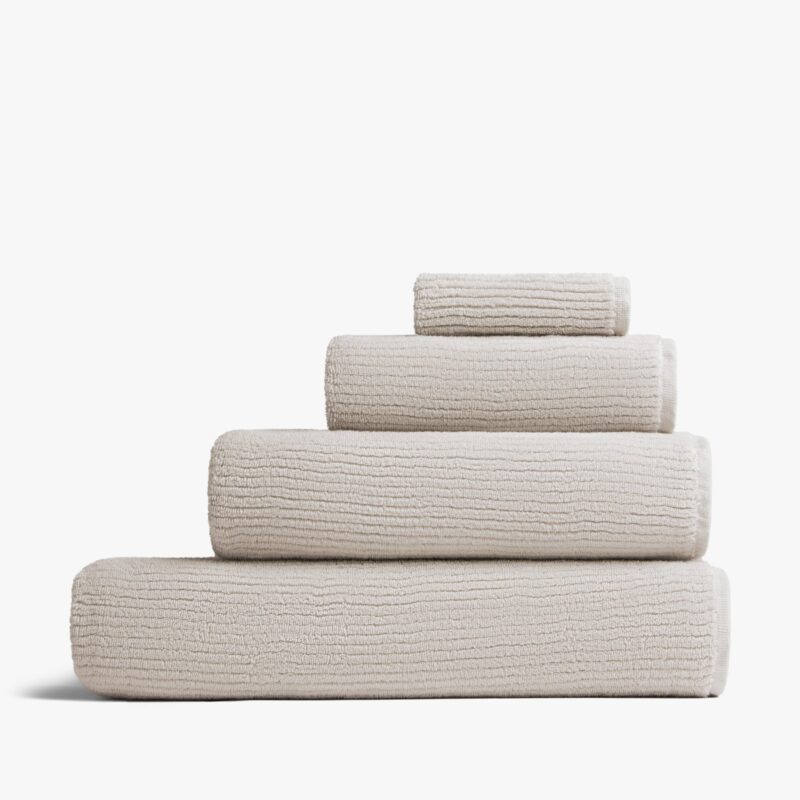 Soft Rib Towels (Bone)