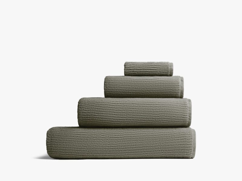 Soft Rib Towels (Moss)