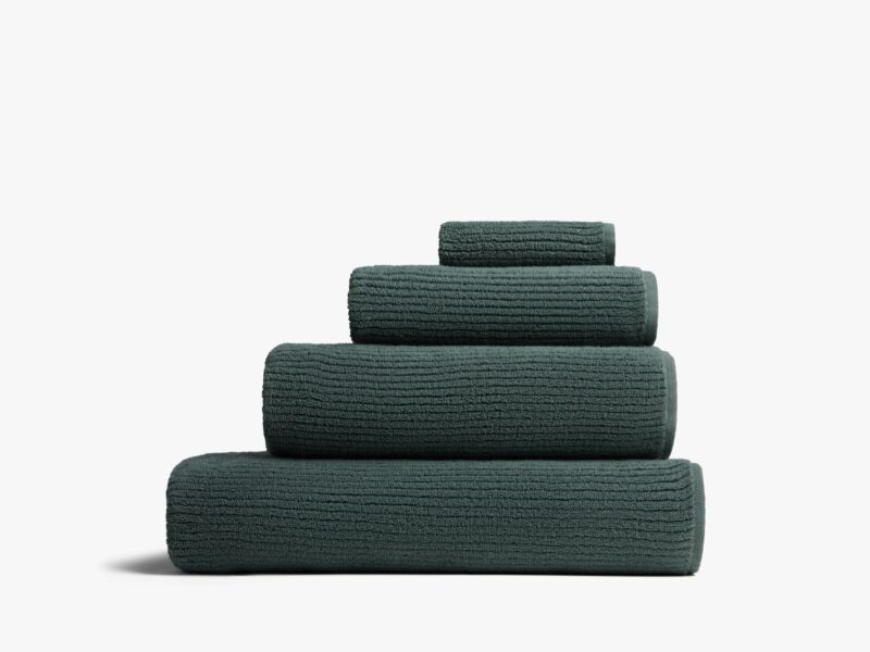 Soft Rib Towels (Agave)