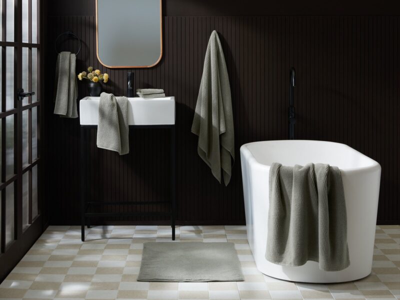 Soft Rib Towels (Moss) - Image 3