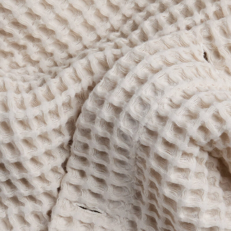Waffle Shower Curtain (Bone) - Image 3